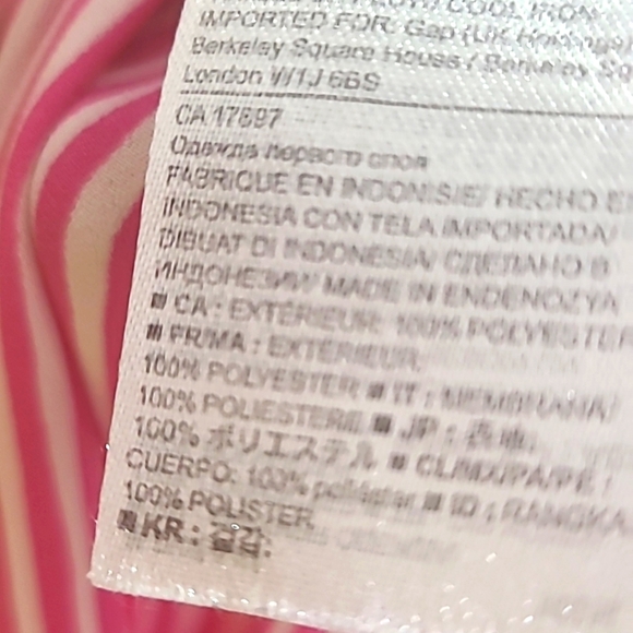 Banana Republic Pink & White Stripe Short Sleeve Top, Size Small - Picture 6 of 6